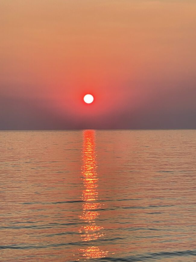 Sonnenuntergang über dem Meer